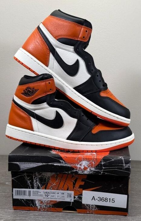 Air Jordan 1 Retro OG 2025 High Shattered Backboard DZ5485-008 Size 10.5